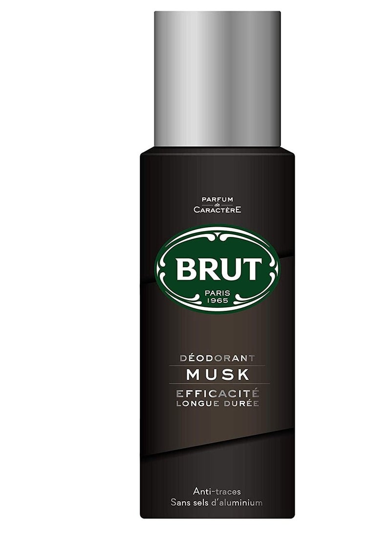 Brut Musk men's Deodorant spray 200ml - Pack of 6