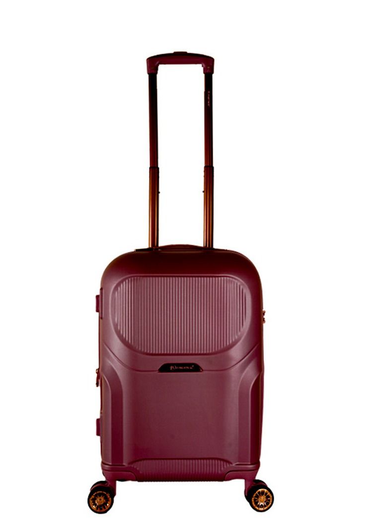 Trolley Luggage Sets 3 Piece Hardside Expandable Lightweight Durable Suitcase bag Sets Double Spinner Wheels TSA Lock red maroon colour