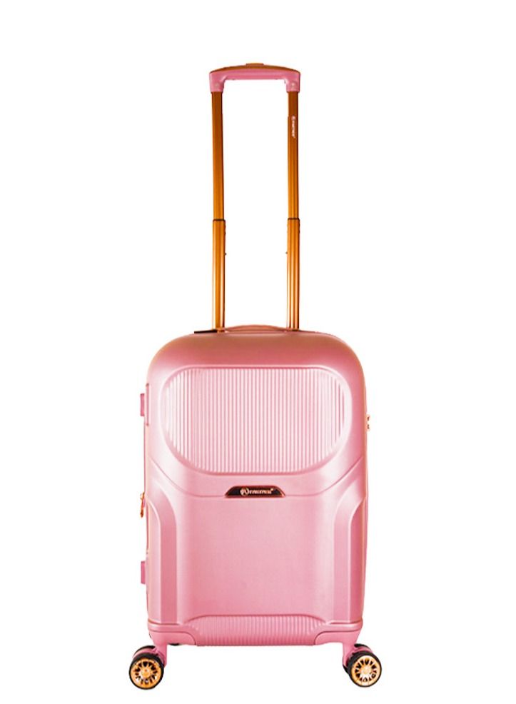 Trolley Luggage Sets 3 Piece Hard side Expandable Lightweight Durable Suitcase bag Sets Double Spinner Wheels TSA Lock rose gold colour