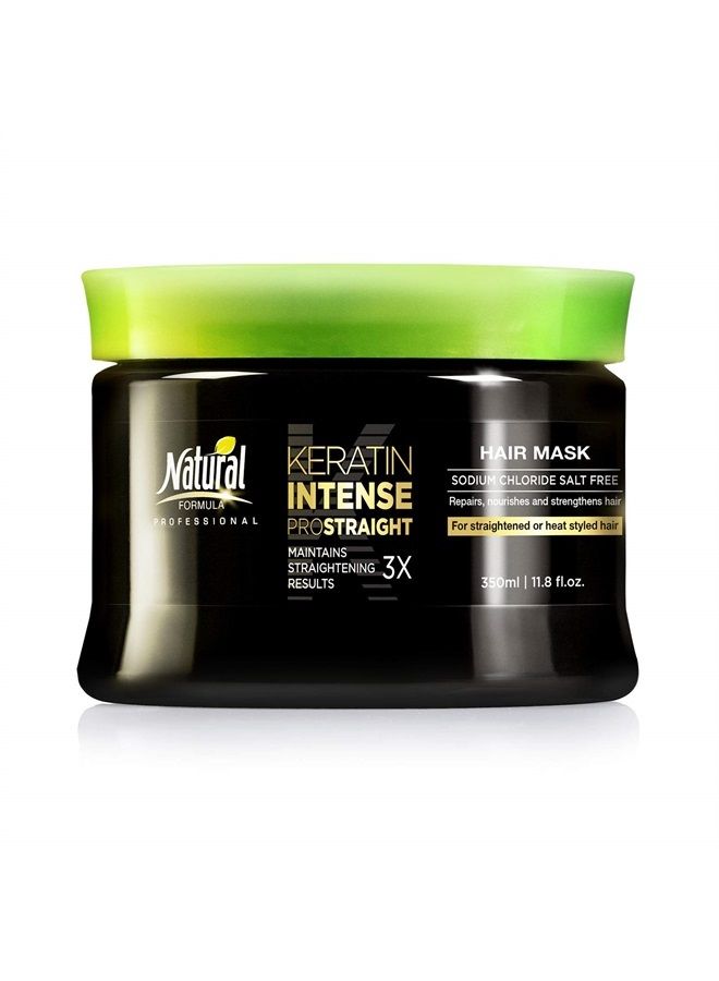 Keratin Hair Mask - Intense Repair Keratin Mask, Hair Mask for Frizzy Hair - Keratin Enriched Hair Care, Hair Mask for Dry Damaged Hair, Advanced Hair Moisturizer & Hair Masks - 350ml