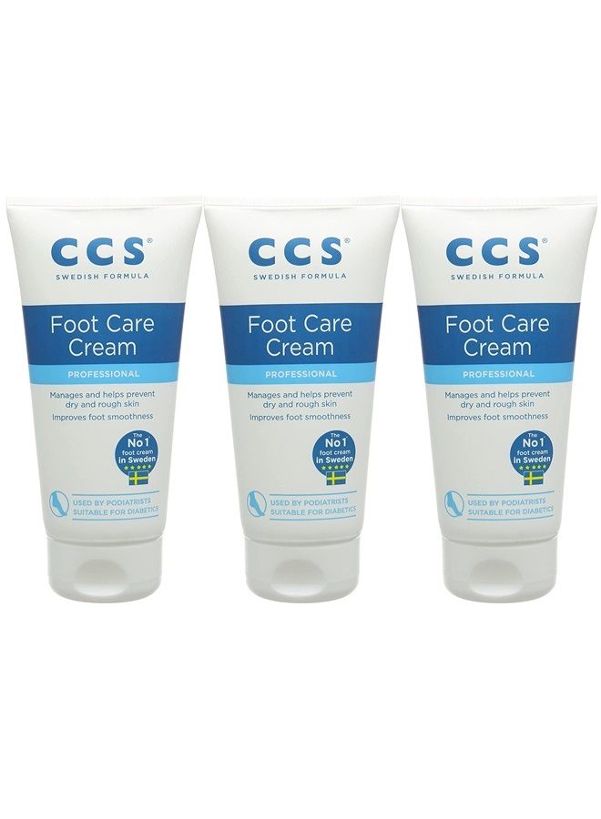 Ccs Foot Care Cream Tube 175Ml-Pack Of 3