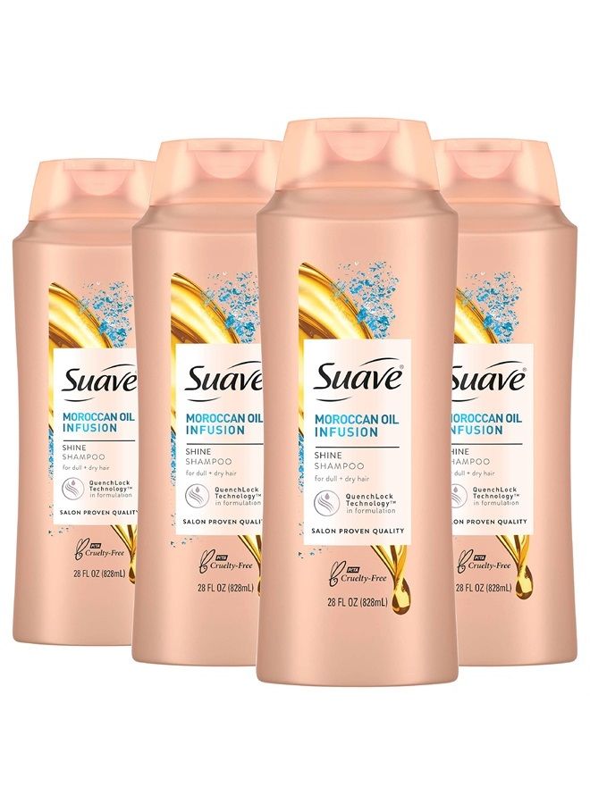 Professionals Shine Shampoo Moroccan Infusion 28 Oz(Pack of 4)