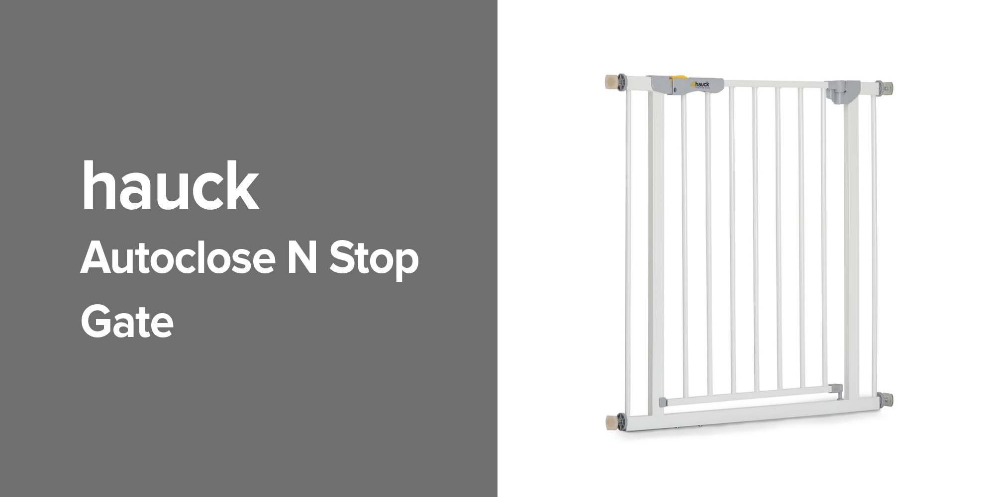 Autoclose N Stop Double Metal Safety Gate Lock for Newborn, White - 597255
