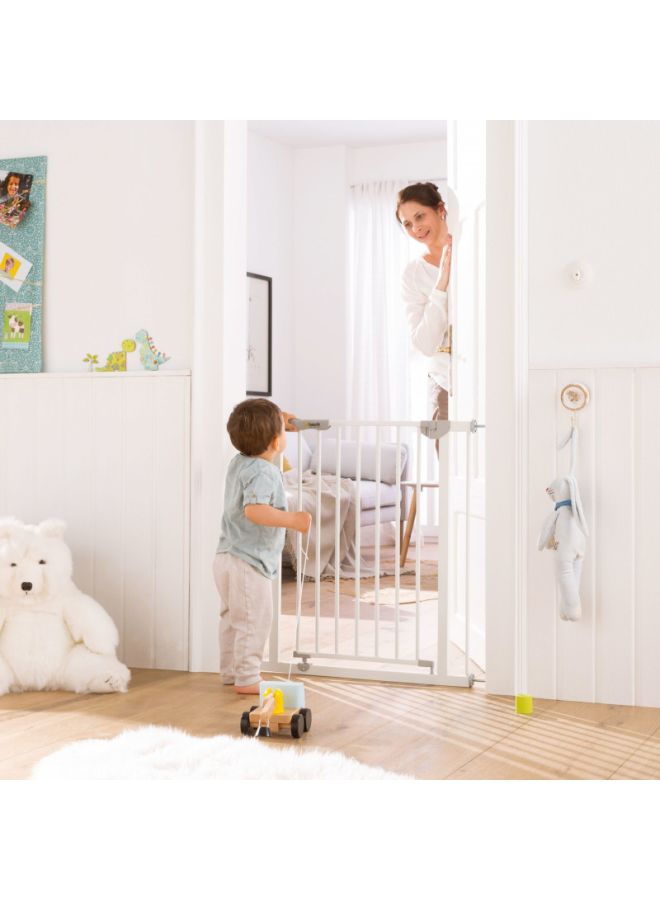 Autoclose N Stop Double Metal Safety Gate Lock for Newborn, White - 597255