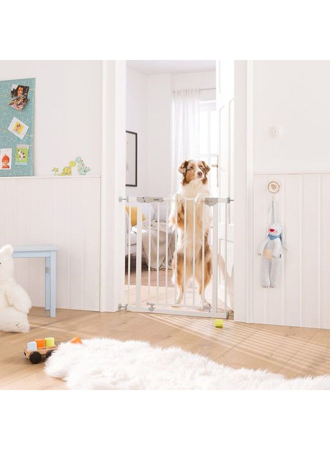 Autoclose N Stop Double Metal Safety Gate Lock for Newborn, White - 597255