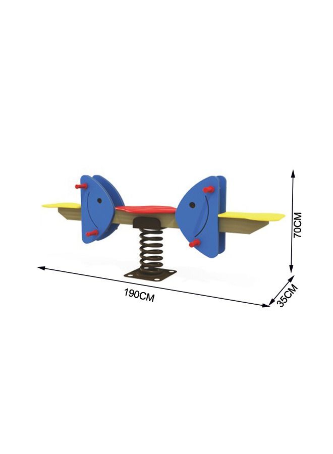 Two Seater Seesaw Kids Outdoor Rocking Playing Toys