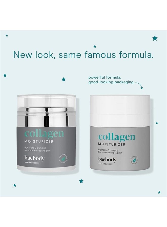 Critically Acclaimed Plant-Based Booster Collagen Cream for Face - Vegan Collagen Moisturizer, Anti-Aging Wrinkle Cream for Women and Men, 1.7 fl oz