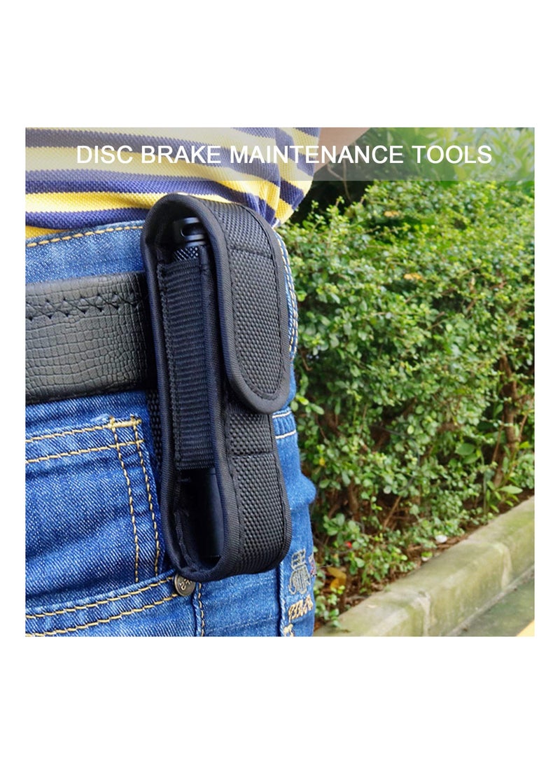 Flashlight Holster 2pcs Set, Flashlight Holder Belt Carry Case Nylon Fabric Flashlight Pouch Ultra-Thick Flashlight Cover Portable Waist Bag for Flashlights for Outdoor Camping Hiking