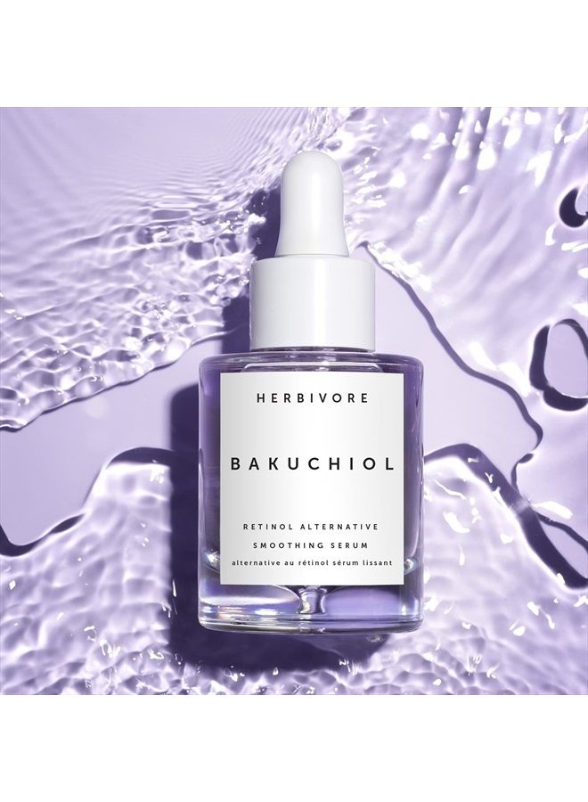 Herbivore Botanicals Bakuchiol - Retinol Alternative Smoothing Facial Serum, Reduces the Appearance of Fine Lines & Wrinkles, 1 Fl Oz (30 ml)