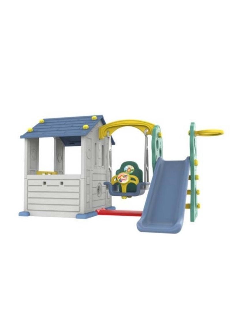 Big Play Zone Playhouse with Swing & Slide