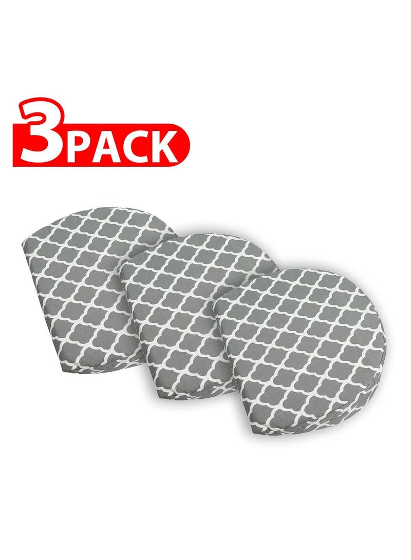 Pregnancy 3 Pack Pillow Wedge For Sleeping belly Support, Maternity Wedge Pillow Grey