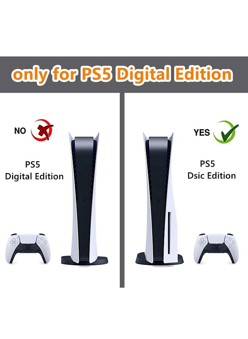 Skin for PlayStation 5 Disc Edition, Sticker for PS5 Vinyl Decal Cover for Playstation 5 Controller