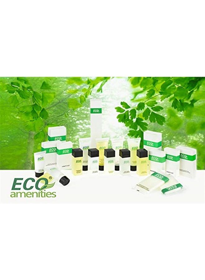 Travel Size Shampoo Bulk - 200 PACK, 30mL, 1 oz Hotel Shampoo Supplies for Guests - Green Tea Scent Eco Shampoo, Mini Shampoo with Flip Cap and Biodegradable Clear Container