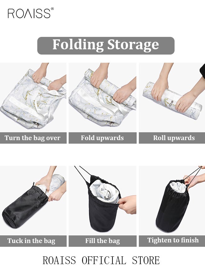 New Trend Travel Duffel Bag Marble Pattern Sports Gym Tote Bag Shoulder Crossbody Overnight Bag for Women Men Weekender Labor Delivery Bag