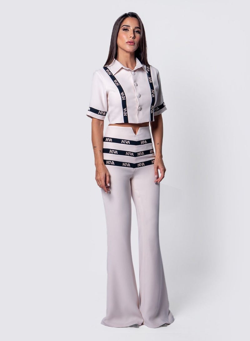 Niva Embellished Stripe Pants