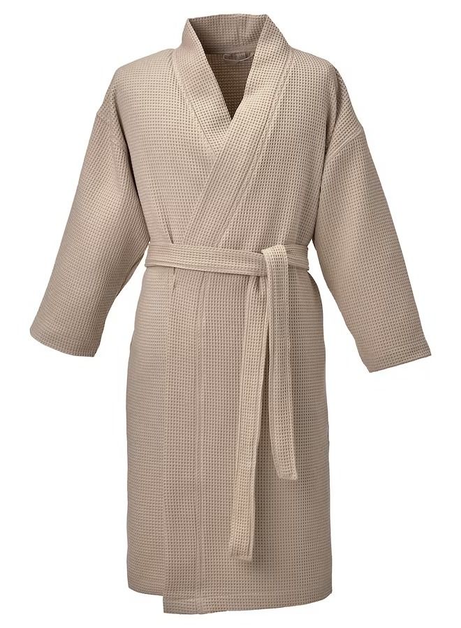 BJÄLVEN Bath robe, beige, S/M