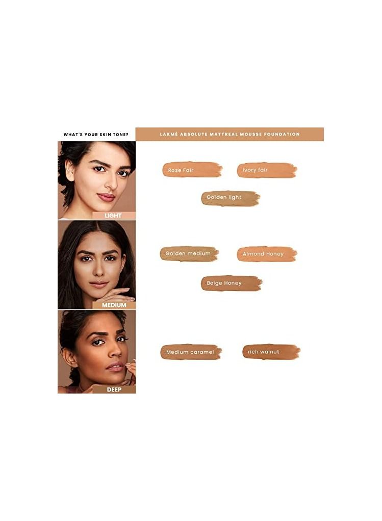 Lakme Absolute Skin Natural Mousse Foundation  25G Ivory Fair 01