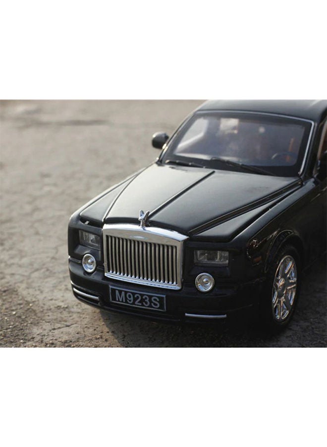Rolls Royce Phantom Metal Toy Car Realistic Detailing Unique Design Durable Black 6.3x15x4centimeter