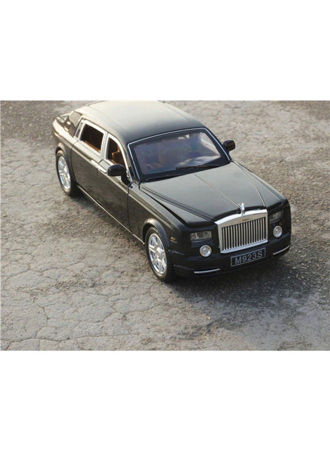 Rolls Royce Phantom Metal Toy Car Realistic Detailing Unique Design Durable Black 6.3x15x4centimeter