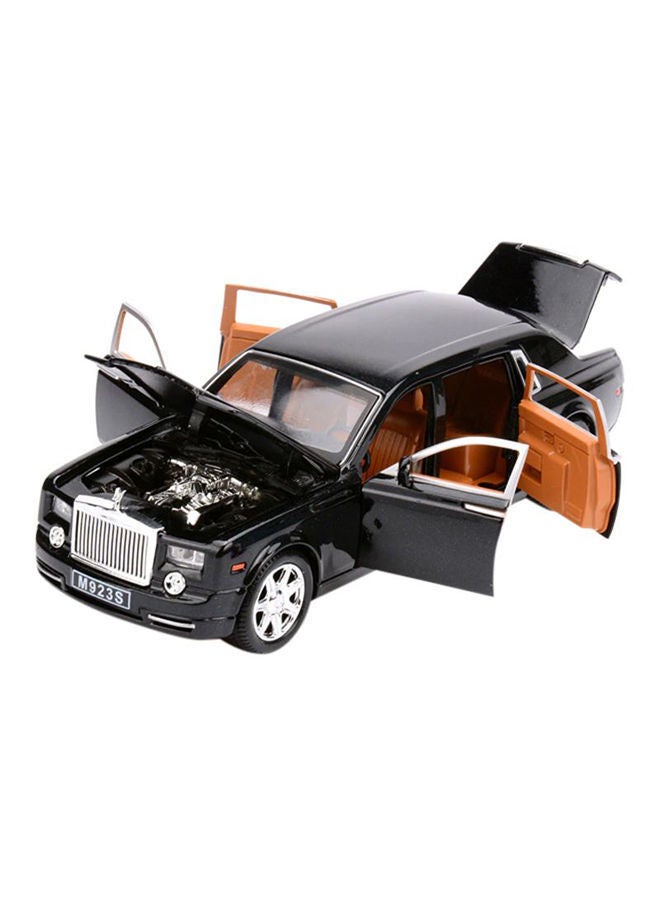 Rolls Royce Phantom Metal Toy Car Realistic Detailing Unique Design Durable Black 6.3x15x4centimeter