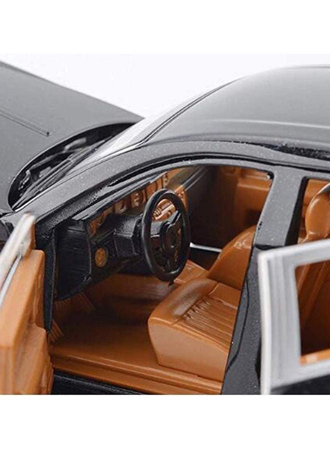 Rolls Royce Phantom Metal Toy Car Realistic Detailing Unique Design Durable Black 6.3x15x4centimeter