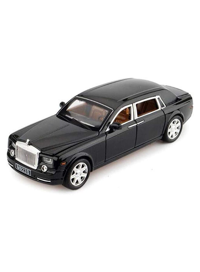 Rolls Royce Phantom Metal Toy Car Realistic Detailing Unique Design Durable Black 6.3x15x4centimeter