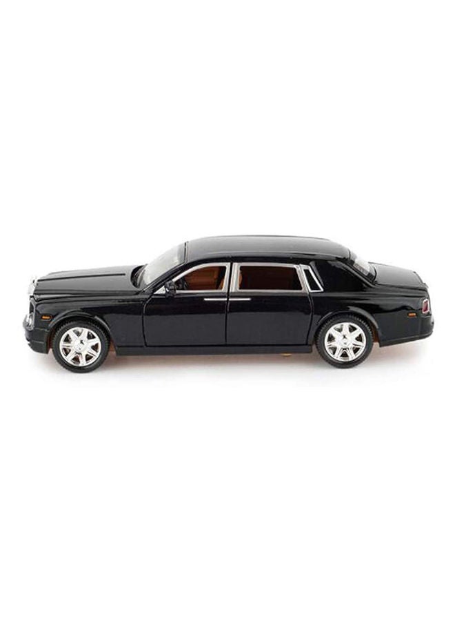 Rolls Royce Phantom Metal Toy Car Realistic Detailing Unique Design Durable Black 6.3x15x4centimeter