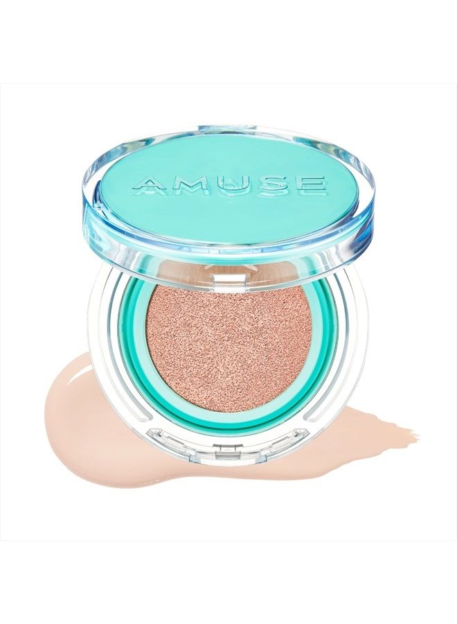 AMUSE Meta Fixing Vegan Cushion 1.5 NATURAL Foundation Compact Sheer Natural to High Coverage Flawless 24-Hour Lasting Look with Collagen SPF 45 PA++