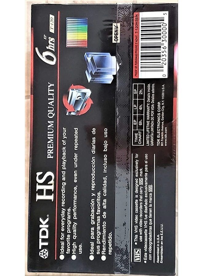T120HS High Standard VHS Video Tape (Discontinued by Manufacturer)