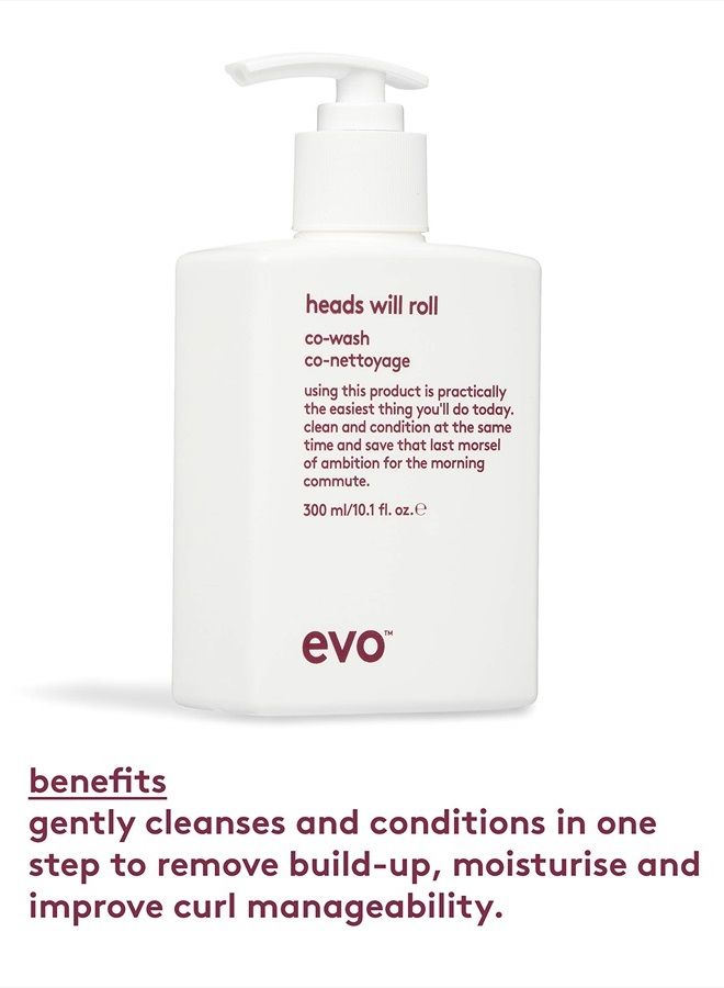 Heads Will Roll Cleansing Conditioner for Curly Hair - Moisturizing Curl Defining & Frizz Eliminating - 300ml / 10.1fl.oz