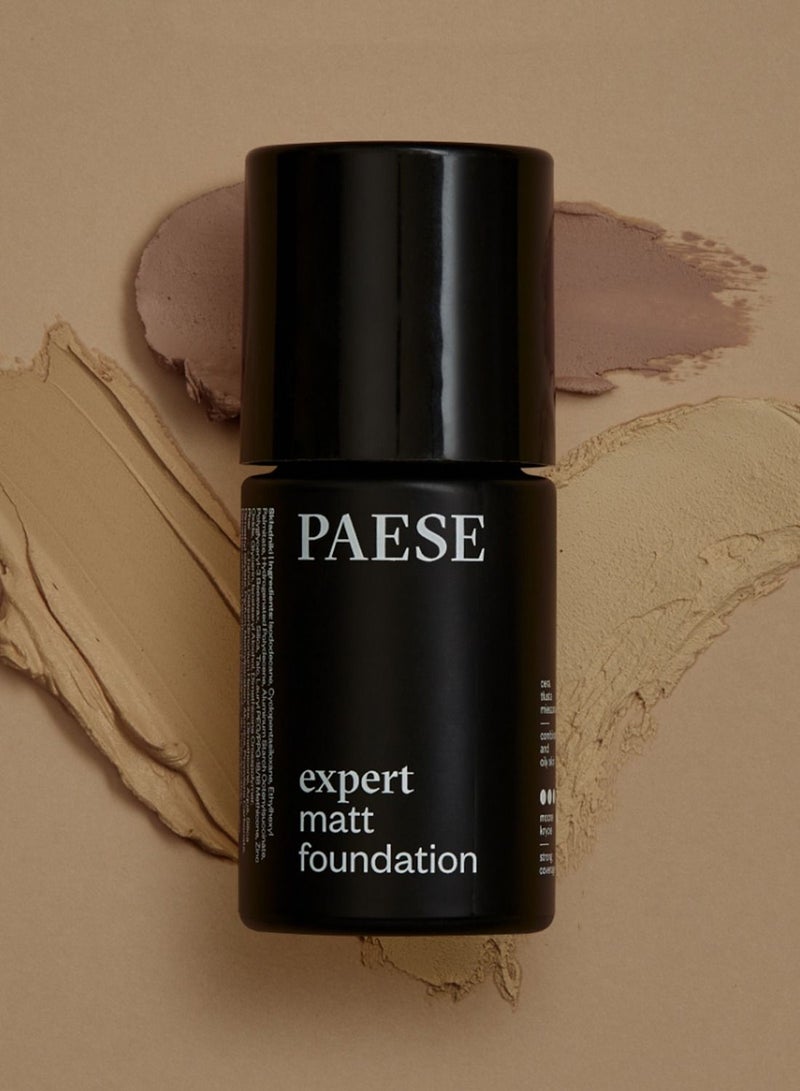 Matt Expert Foundation, professional Mattifying Mousse Foundation 500W Light Beige