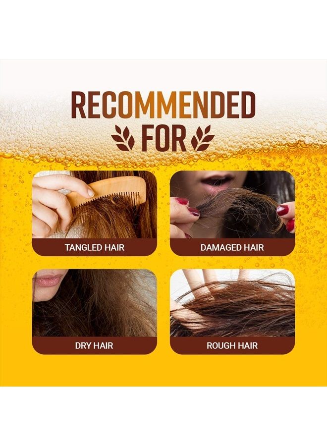 Beers Hair Pack 200g - pH 5.5 German Beer Yeast Hair Treatment Mask - Protein, Keratin, Argan Oil, Camellia Oil, Collagen Contained - Repair Dry, Damaged or Color Treated Hair