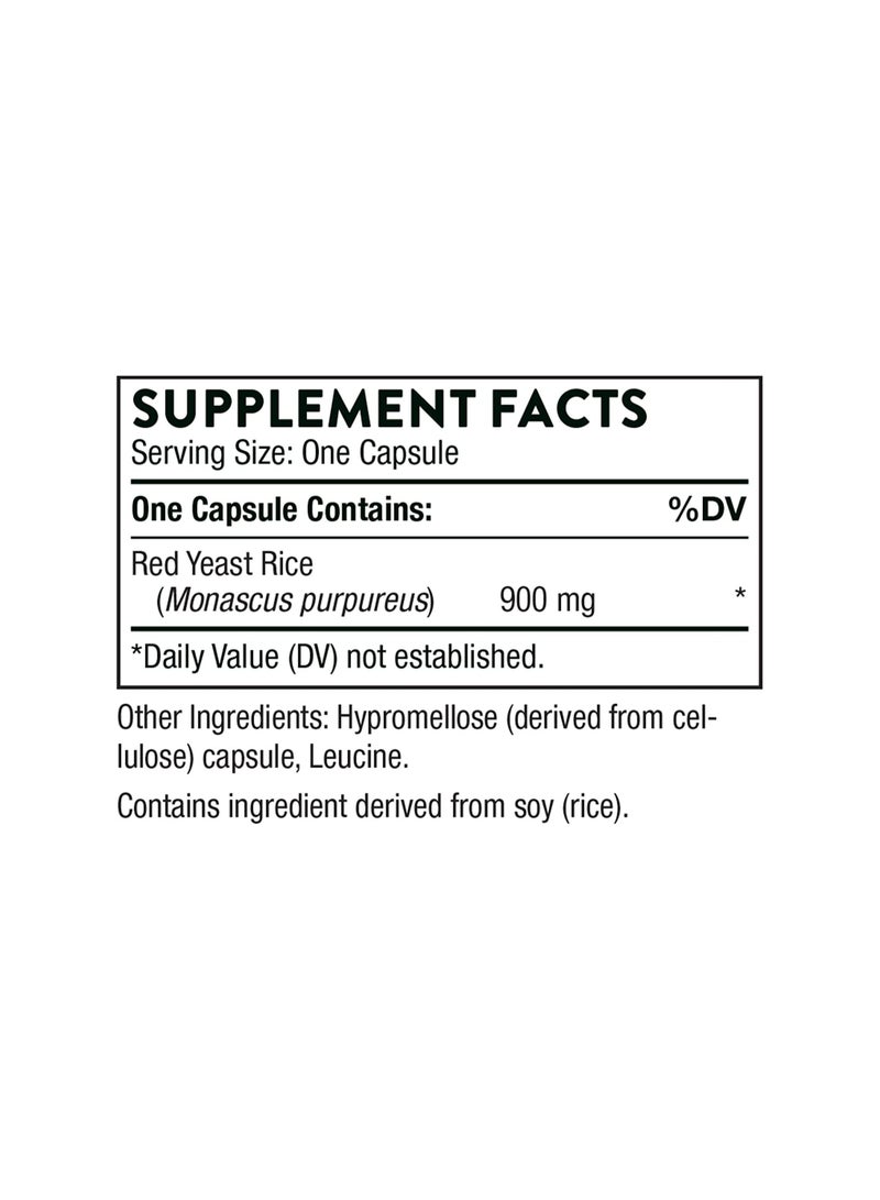 Choleast-900 Red Yeast Rice Dietary Supplement 120 Capsules