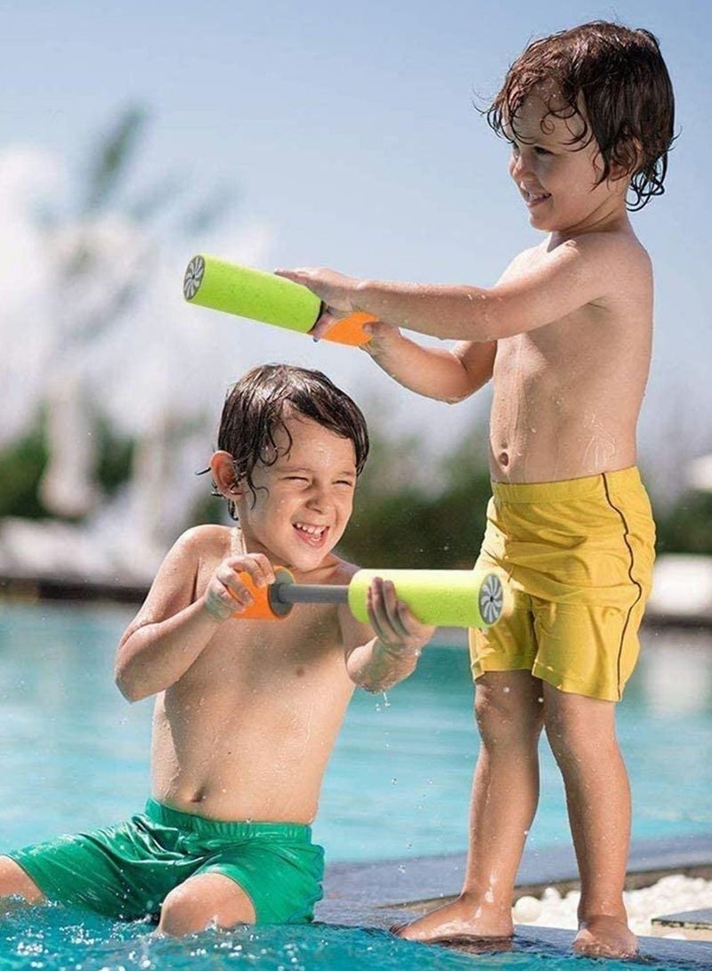 6 Pcs Water Pistols, Water Cannon Gun Blaster Shooter Pump, Water Gun Up to 7m Away Super Water Pistol Soaker Blaster Tank Double Power Up Outdoor Water Fighting Toy for Kids Adults