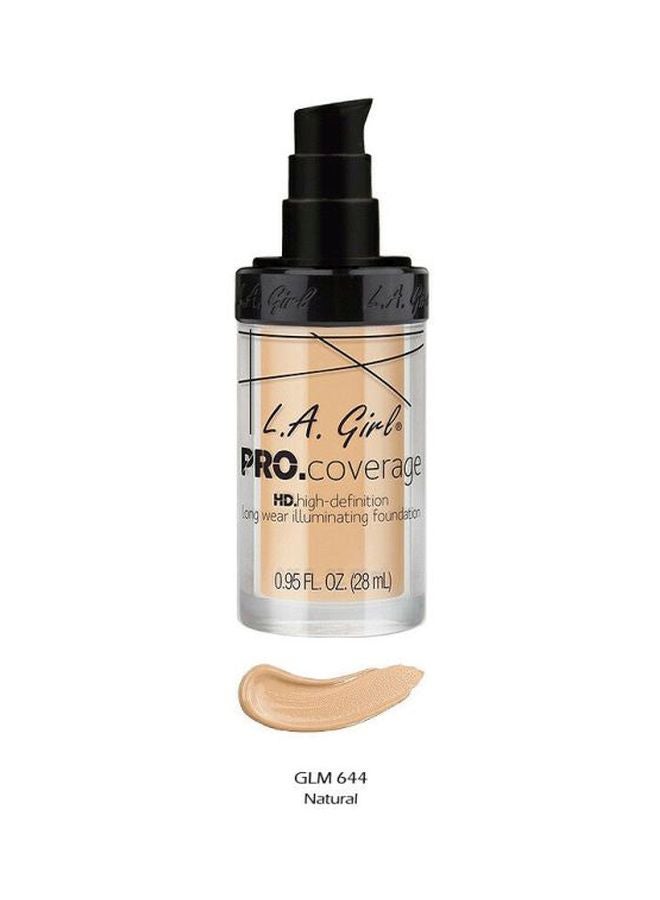 Pro Coverage Illuminating Liquid Foundation 644 Natural