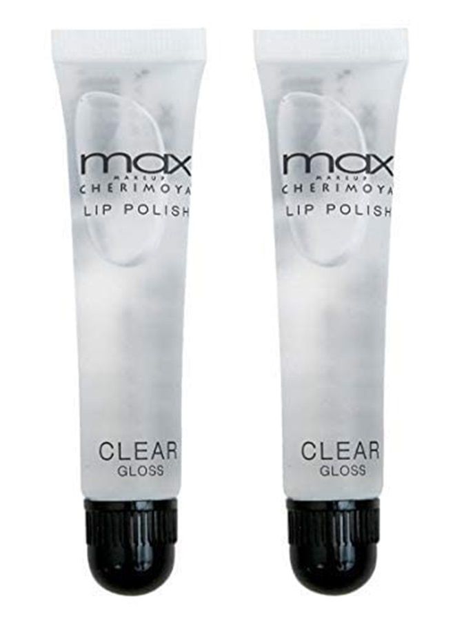 MAX Makeup Clear Lip Polish (2 Pieces)