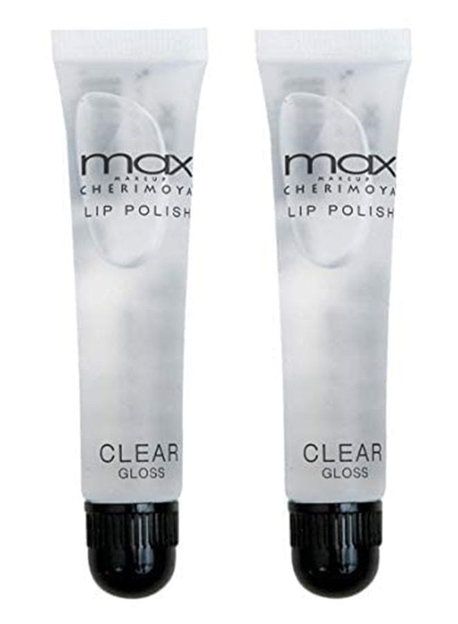 MAX Makeup Clear Lip Polish (2 Pieces)
