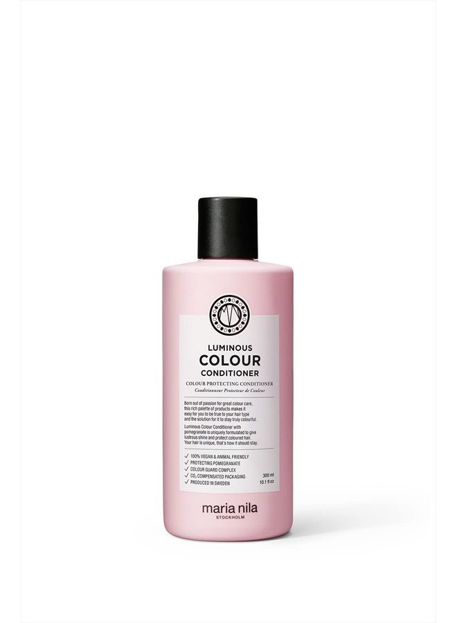 Luminous Color Conditioner, 10.1 Fl Oz / 300 ml, Reduces Color Loss from Washing, Pomegranate Counteracts Dehydration, 100% Vegan & Sulfate/Paraben free