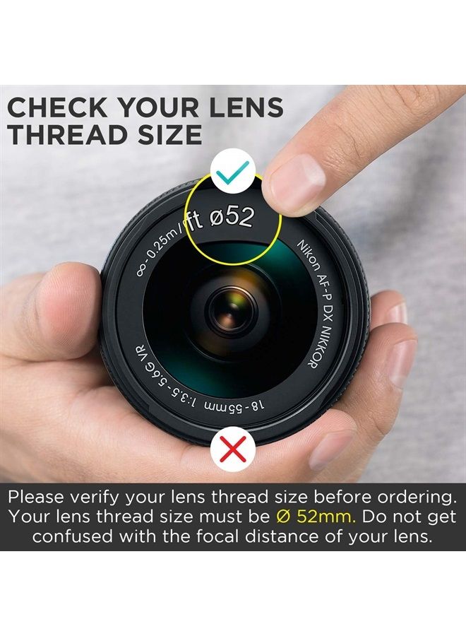 52MM 0.43x Altura Photo Professional HD Wide Angle Lens (w/Macro Portion) for Nikon D7100 D7000 D5500 D5300 D5200 D5100 D3300 D3200 D3100 D3000 DSLR Cameras