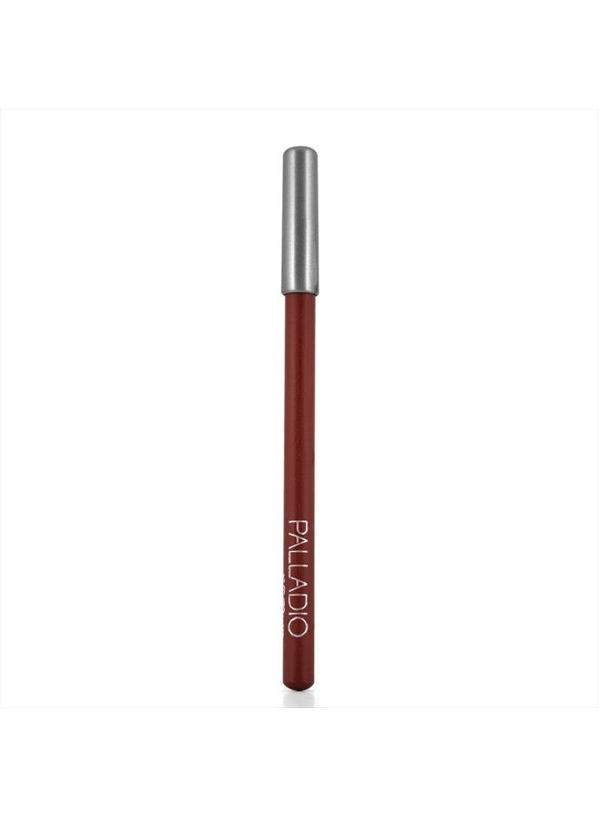 Lip Liner Pencil, Wooden, Firm yet Smooth, Contour and Line with Ease, Perfectly Outlined Lips, Comfortable, Hydrating, Moisturizing, Rich Pigmented Color, Long Lasting, Nutmeg