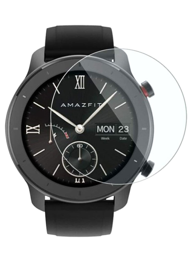 9H Tempered Glass Screen Protector For Amazfit GTR 42mm Clear