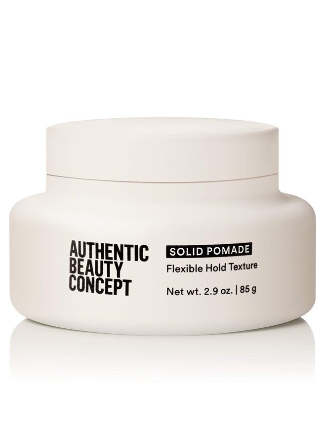 Solid Pomade | All Hair Types | Adds Shine & Flexible Hold | Vegan & Cruelty-free | Silicone-free | 2.9 fl. oz.