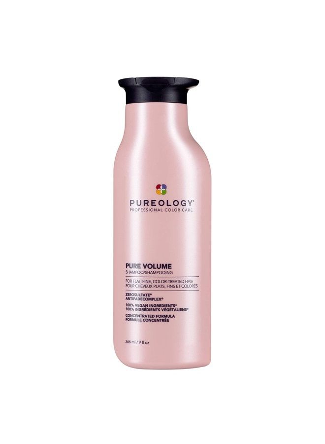 Pure Volume Shampoo | For Flat, Fine, Color-Treated Hair | Adds Lightweight Volume and Body | Clarifies Buildup | Sulfate-Free | Vegan | 9 Fl. Oz.