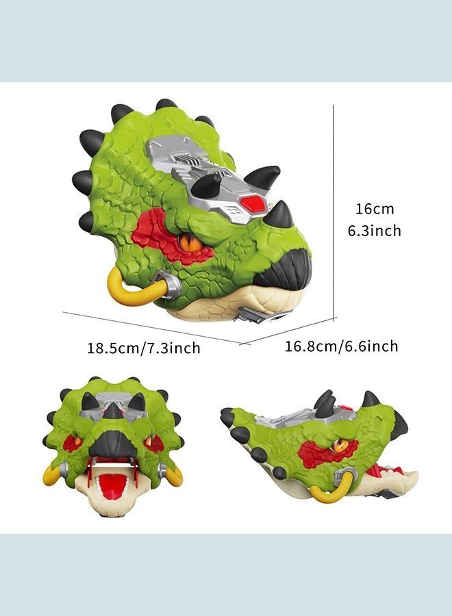 Dinosaur Hand Puppets Dinosaur Toys Animal Head with Roaring Sound and Light Realistic Dino Toys Gift for Boy Girl Kids Play for 3-8 Years Old