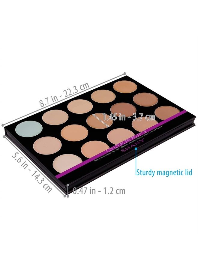 Masterpiece 15 Color Foundation, Concealer, Camouflage Palette/Refill - TONED