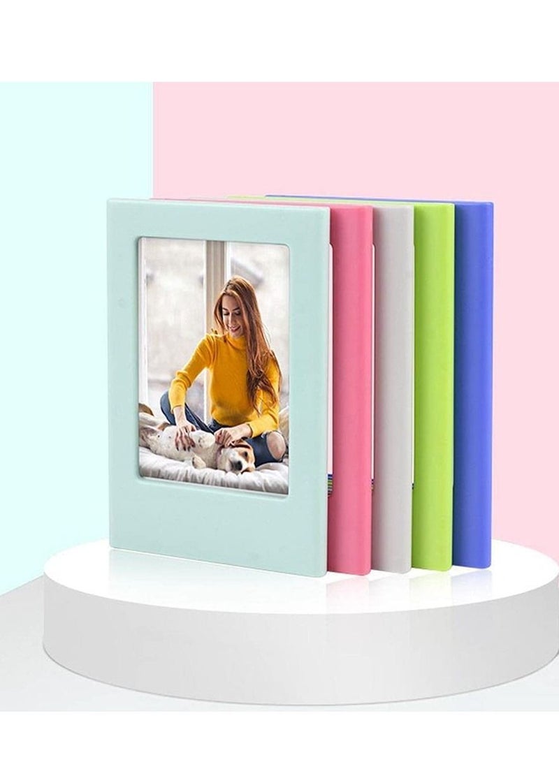 Magnetic Photo Picture Frame, 10 Pack DIY Mini Table Fridge Frame for Office Cabinet Locker, Children's Day Gift