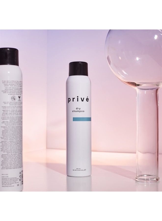 Privé Dry Shampoo Spray – Cleans Hair and Scalp, Leaving No White Residue and Imparts Incredible Volume, for All Hair Types (4.4 oz)