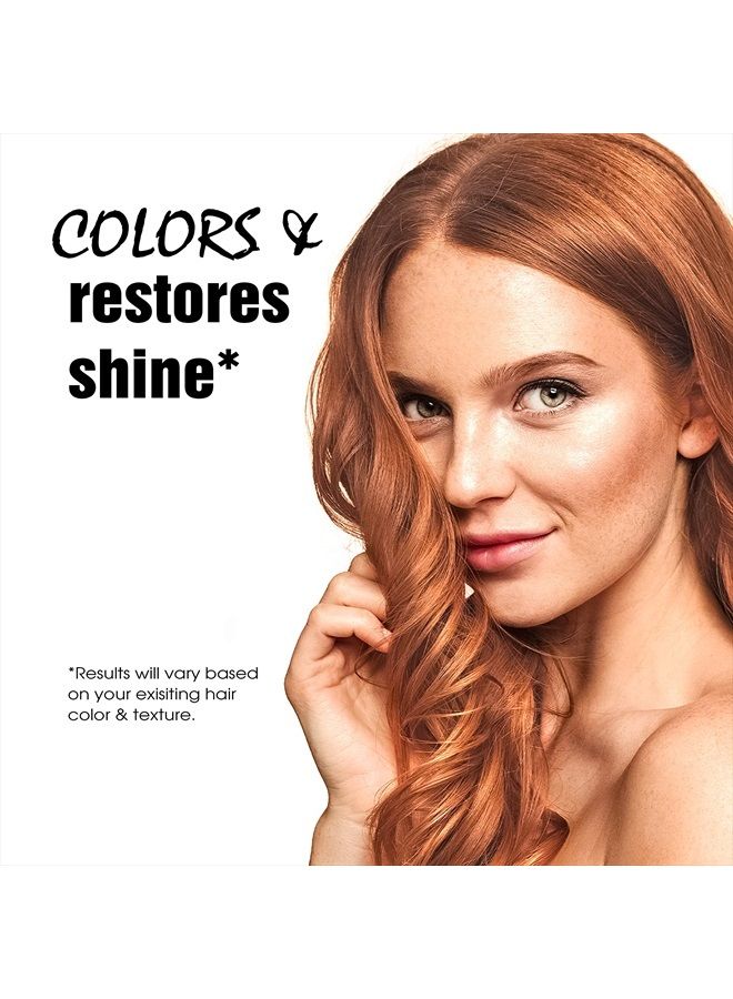 Light Mountain Henna Hair Color & Conditioner, Auburn - Organic Henna Leaf Powder, Pure Botanical Semi-Permanent Hair Color with Conditioning Benefits, 16 Oz