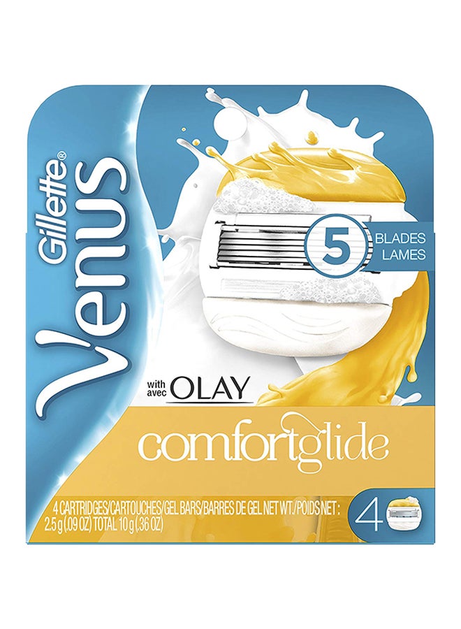 With Olay Comfort Glide Razor Blade Refills 5 Piece