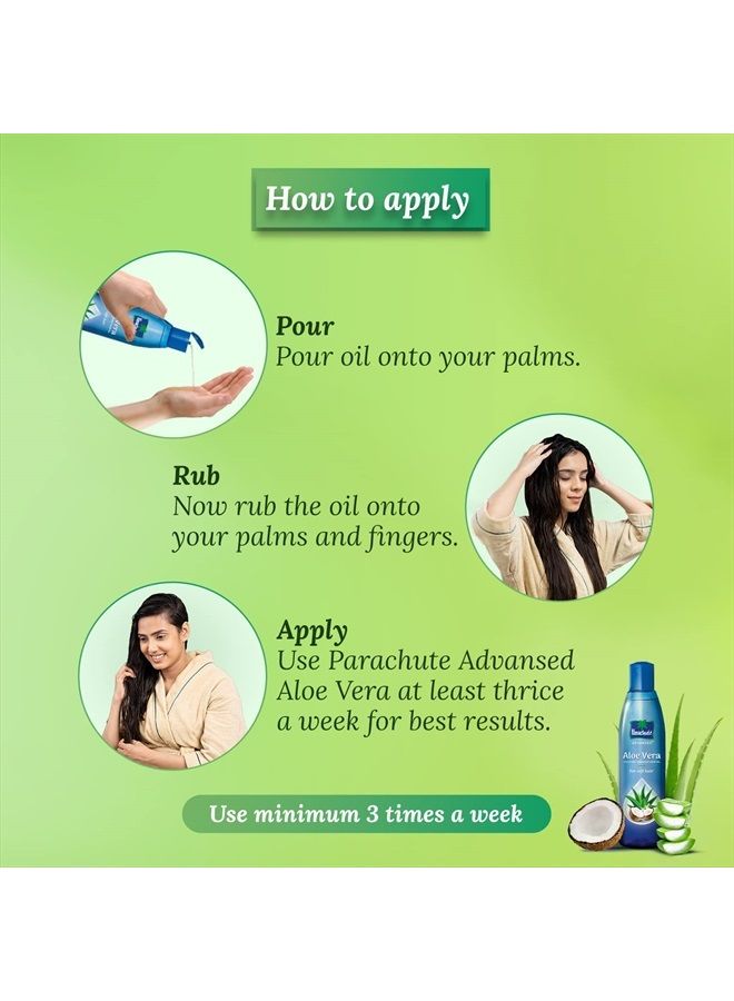 Advansed Aloe Vera Enriched Coconut Oil - For Soft Hair - 75ml /2.53 fl.oz